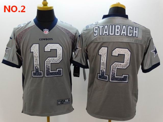 Men's Dallas Cowboys #12 Roger Staubach Jerseys NO.2;